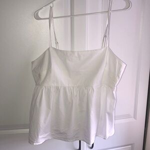 J. Crew Size 14 White Tank‎ Top Blouse Cotton